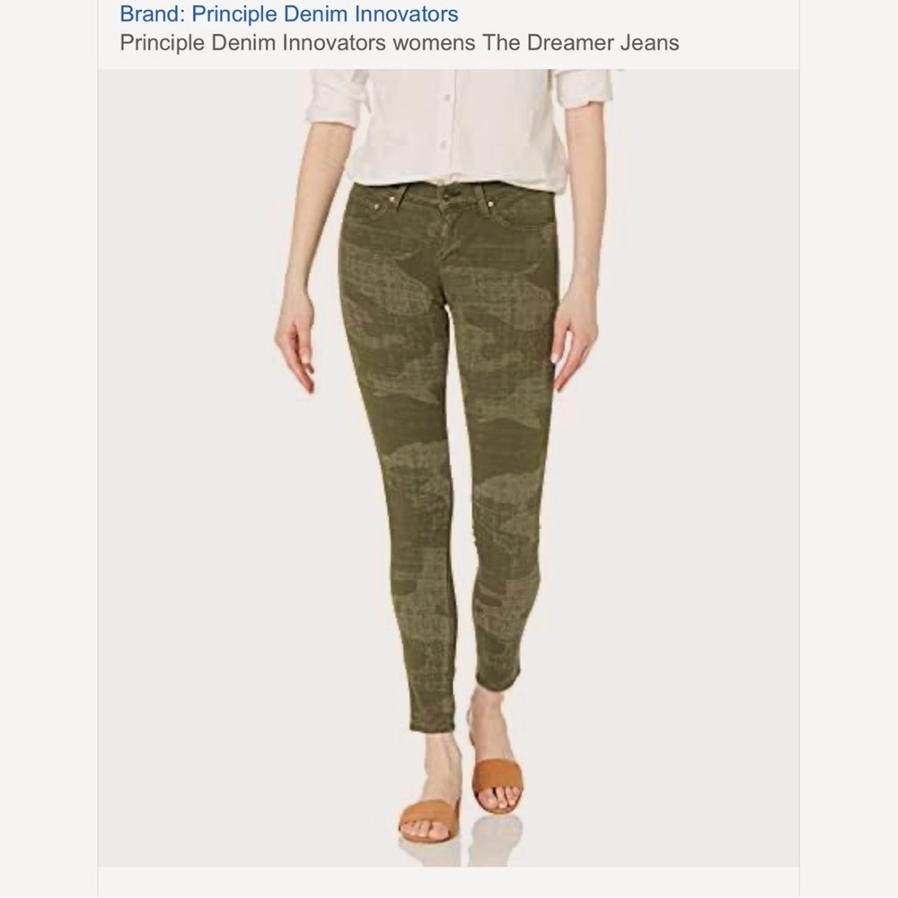 Principle Denim Innovators The Dreamer Jeans  Mid-Rise Camouflage Jeans
